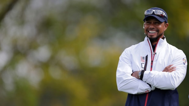 Tiger Woods was an assistant captain on the 2016 American Ryder Cup Team.