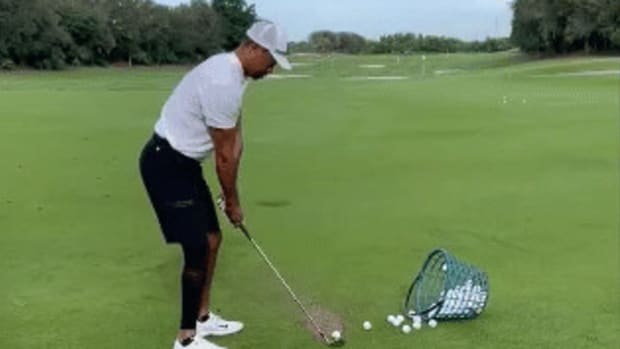 The video Tiger Woods shared on social media Nov. 21.
