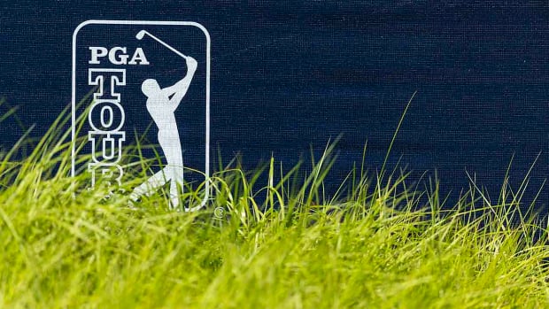 PGA Tour signage from a 2022 tournament.