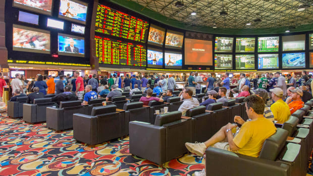 The sports book at the Westgate Hotel in Las Vegas.