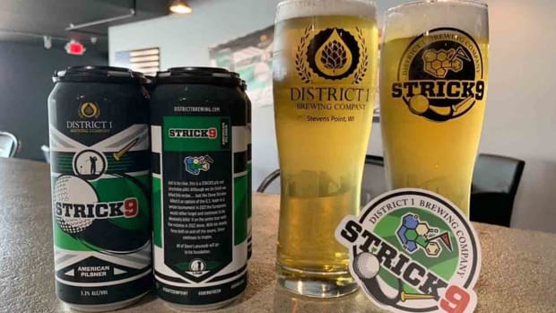 Steve Stricker's new beer, "Strick9", from Stevens Point, Wisconsin's District 1 Brewing.