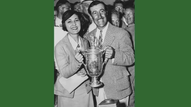 Tony Manero is pictured after winning the 1936 U.S. Open.