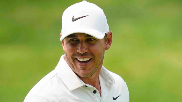 Brooks Koepka is pictured in the final round of the 2023 PGA Championship.