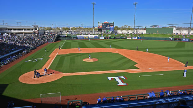 The Texas Rangers opened their 2024 Cactus League spring training season with a 5-4 win over the Kansas City Royals at Surprise Stadium in Arizona.
