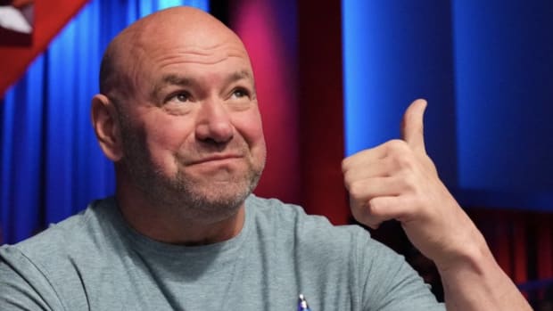 UFC CEO Dana White gives his seal of approval during a Contender Series fight.