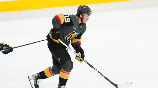 Brisson during the Golden Knights' 4-1 win over the Predators on Jan. 15, 2024.