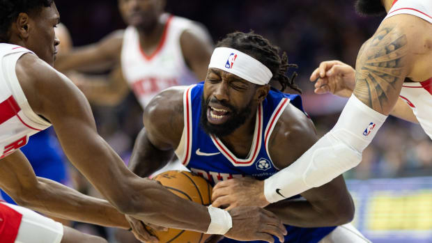 Patrick Beverley pops up on the 76ers' injury report ahead of Monday's game against the Spurs.