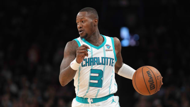 Terry Rozier with the Charlotte Hornets