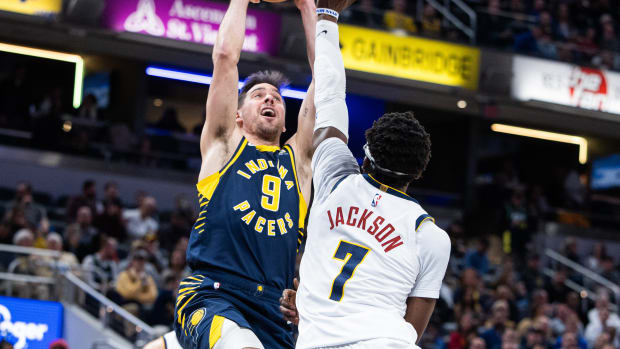 Indiana Pacers guard T.J. McConnell Denver Nuggets