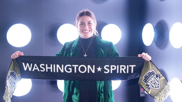 Penn State's Kate Wiesner was selected by the Washington Spirit in the first round of the 2024 NWSL Draft.