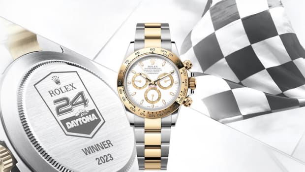 Here's what last year's Rolex 24 Hours of Daytona winner's watch looked like. Photo courtesy Rolex Watches.