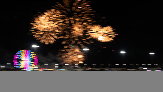 Fireworks weren't just on the racetrack during the Rolex 24 Hours of Daytona. Photo for AutoRacingDigest.com: Hunter Butler