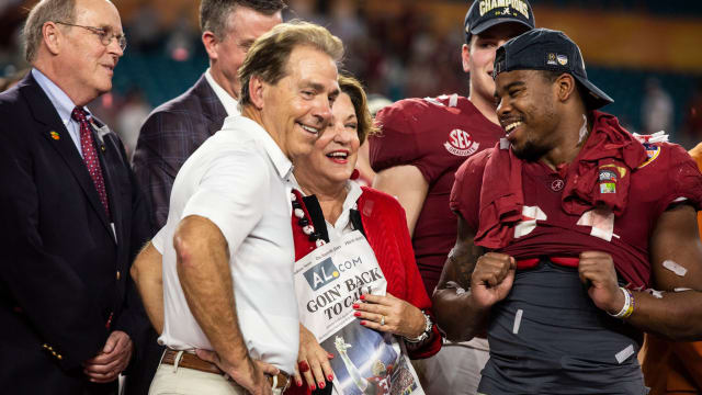 Nick and Terry Saban celebrate another big win in 2018