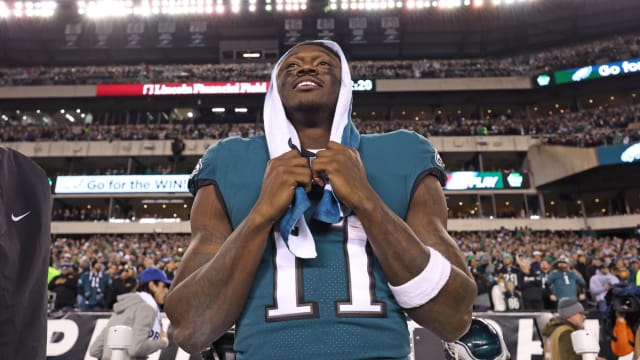 A.J. Brown after Eagles punched their ticket to Super Bowl LVII