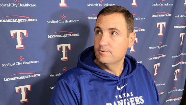 Texas Rangers general manager Chris Young updated the status of injured pitchers Jacob deGrom, Max Scherzer, and Tyler Mahle, who are each recovering from surgery.