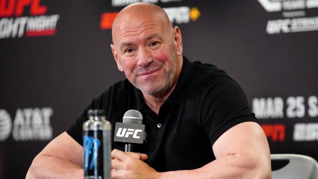 Mar 25, 2023; San Antonio, Texas, USA; UFC president Dana White at a press conference after UFC Fight Night at AT&T Center. Mandatory Credit: Aaron Meullion-USA TODAY Sports