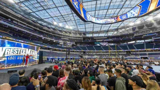 A look at the WWE WrestleMania press event.