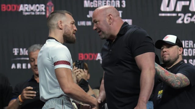 UFC CEO Dana White and former champ-champ Conor McGregor.