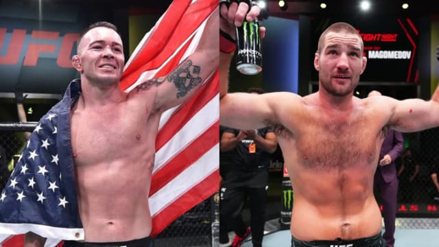 Colby Covington and UFC middleweight champion Sean Strickland.