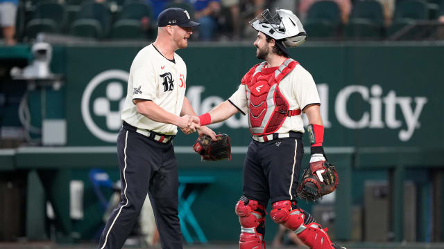 Texas Rangers reliever Will Smith, left, and catcher Austin Hedges have both left the team after signing free agent deals earlier this week. Smith signed a one-year deal with the Kansas City Royals after leading Texas with 22 saves in 2023.