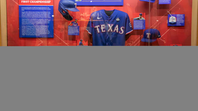 The National Baseball Hall of Fame and Museum’s Autumn Glory exhibit has been updated to include artifacts from the 2023 MLB postseason, including a special section dedicated to the Texas Rangers' first World Series championship.