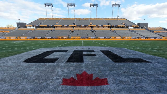 Nov 19, 2023; Hamilton, Ontario, CAN; A view of Tim Hortons field before the 110th Grey Cup game between the Montreal Alouettes and Winnipeg Blue Bombers. Mandatory Credit: John E. Sokolowski-USA TODAY Sports  