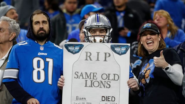 Detroit Lions at Ford Field during Wild Card playoff round
