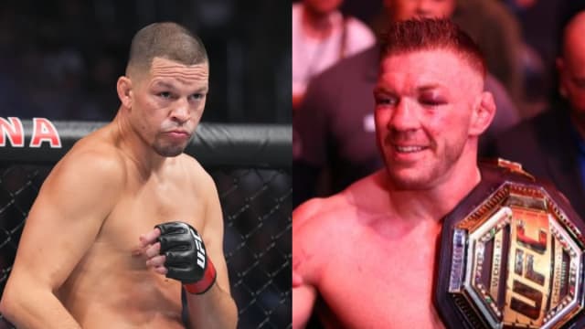 Nate Diaz and UFC middleweight champion Dricus Du Plessis.