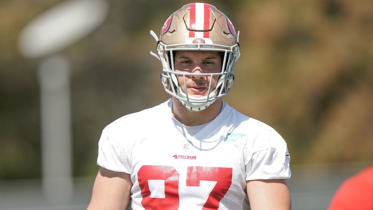 49ers Camp: Limiting Nick Bosa's practices in 2019 is key to his health