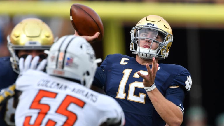 Game Observations - Offense: Notre Dame 52, Bowling Green 0