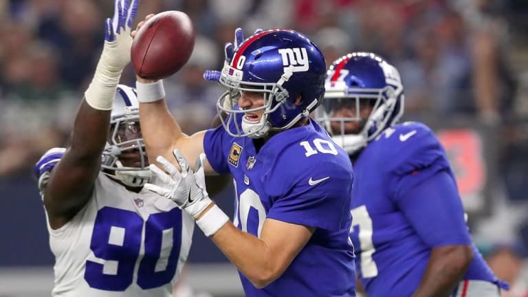Cowboys Lawrence Pokes and Praises Giants 'Little Eli' QB Daniel Jones