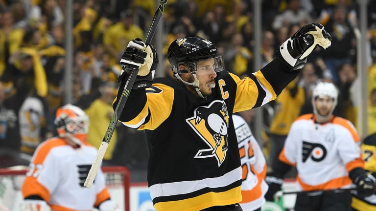 Stanley Cup Playoffs Roundup: Crosby, Penguins Rout Flyers in Postseason Opener