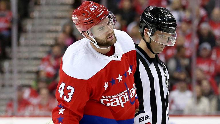Tom Wilson scores, is ejected for hit 