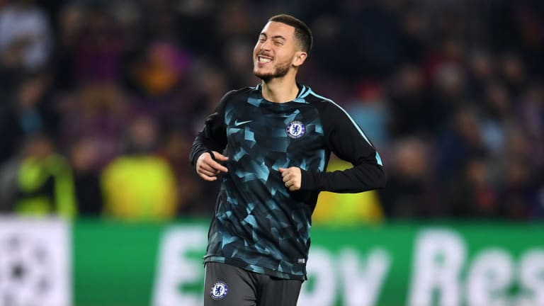 Team Player Eden Hazard Insists He Is Happy to Play 'Left Back' at Chelsea Despite Real Madrid Links