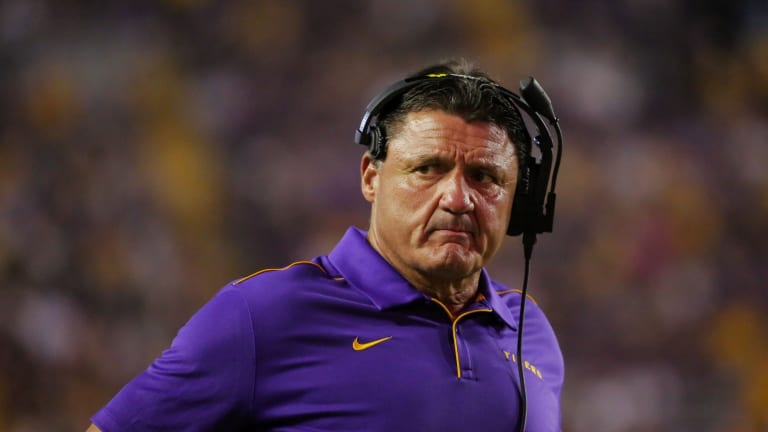 For LSU's Orgeron, Saturday's game with Texas is the biggest of his career