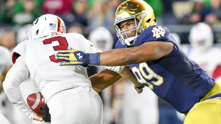 Notre Dame DT Tillery, Ohio State QB Haskins among Week Five NFL draft risers