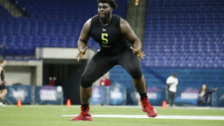 Watch: New York Jets first round pick in the NFL Draft can run a 5.1, push a truck and dunk a ball