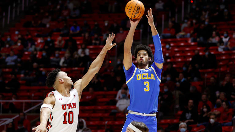 Johnny Juzang, UCLA Men's Basketball Stave Off Upset Bid By Utah in Tight Road Win