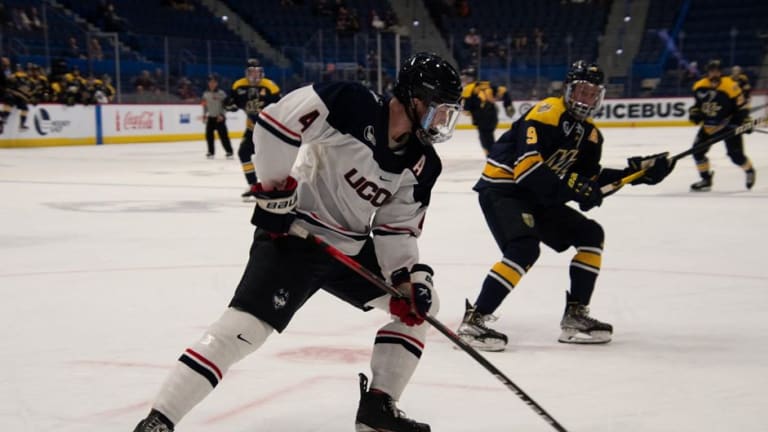 Hockey: Men's Team Wins 3-2 Over Merrimack