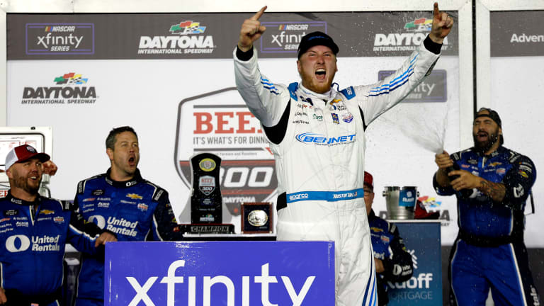 Austin Hill Times Last Lap Pass Perfectly for First Career Xfinity Win