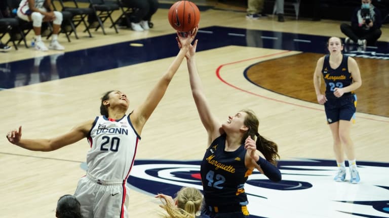 WBB charges into Big East final with dominant win over Marquette
