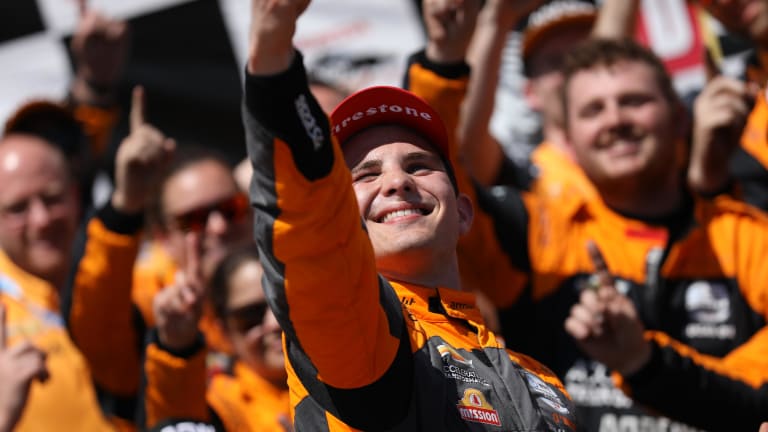 Pato O’Ward collects first win of year in shootout of IndyCar's young guns