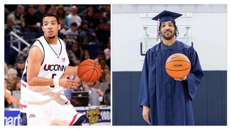 Marcus Williams Returns to Storrs for Graduation Day