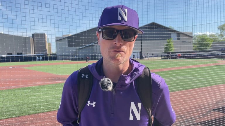 Northwestern Baseball uses fast start at the plate, dominant outing from Farinelli to beat Purdue, 11-1.