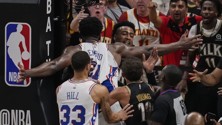 Sixers' Joel Embiid Explains Altercation With Hawks' John Collins in Game 6  - Sports Illustrated Philadelphia 76ers News, Analysis and More