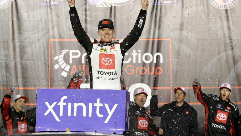 John Hunter Nemechek rides to victory in last race at Auto Club Speedway
