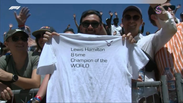 F1 Receives Backlash For Airing "Lewis Hamilton 8-Time World Champion" Shirt