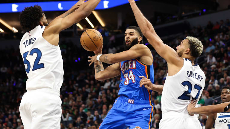 KAT's message about Wolves playing 3 bigs together: 'Watch us'
