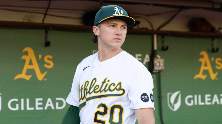 A's Zack Gelof Showing Off His Tools