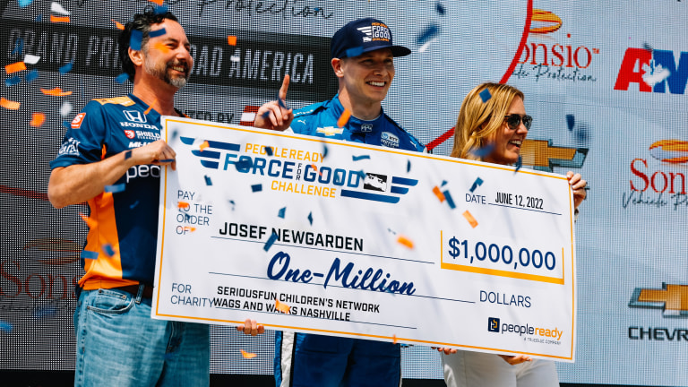 Josef Newgarden becomes million dollar man with Road America win
